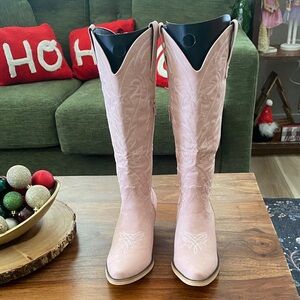 Redtop Pink Embroidered Women's Cowboy Boots